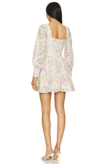 Lila Flounce Dress